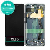 Schermo OLED per Samsung S10 Lite G770F, Prism Black, Vetro touch con cornice