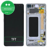 Schermo per Samsung S10 Plus G975F, Prism Black, Vetro touch con cornice