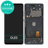 Schermo OLED per Samsung S20 FE G780F, Black, Vetro touch con cornice