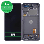 Schermo per Samsung S20 FE G780F, Black, Vetro touch con cornice