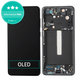Schermo OLED per Samsung S21 FE G990B, Black, Vetro touch con cornice