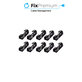 Set di 10 clip organizzacavi, Black, FixPremium