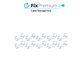 Set di 10 clip organizzacavi, Transparent, FixPremium