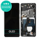 Schermo OLED per Samsung S21 Ultra G998B, Phantom Black, Vetro touch con cornice