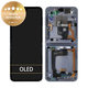 Schermo per Samsung Z Flip 4 F721B, Blue, Vetro touch con cornice, GH82-29440D, GH82-30238D, GH82-30239D, GH82-29441D, Genuine Service Pack