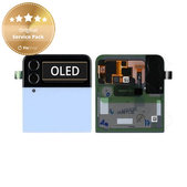 Schermo per Samsung Z Flip 4 F721B, Blue, Vetro touch con cornice, External, GH97-27947D, Genuine Service Pack