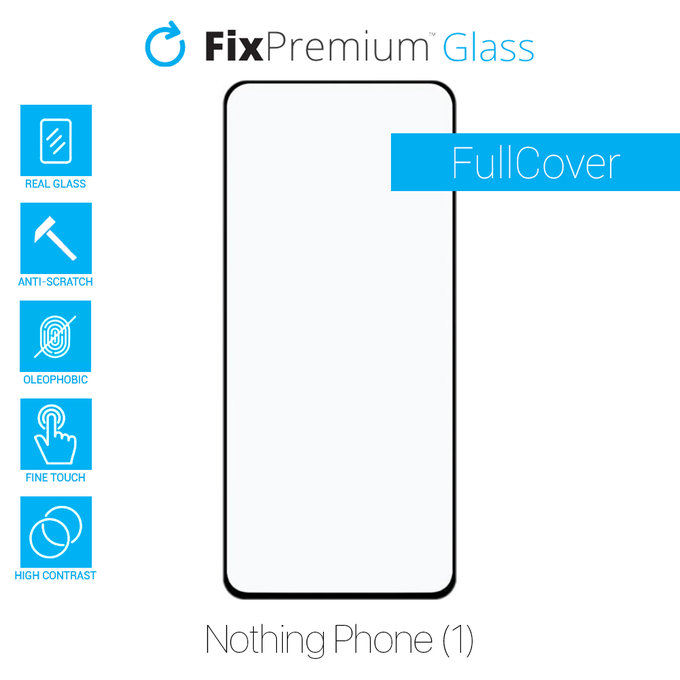 Vetro temperato FullCase per Nothing Phone (1), FixPremium