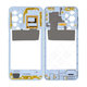 Telaio centrale per Samsung A23 5G A236B, Awesome Blue, GH98-47823C, Genuine Service Pack
