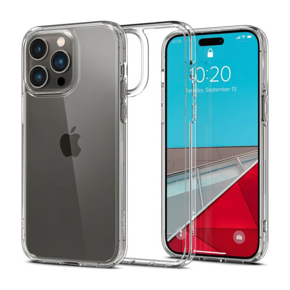 Custodia Ultra Hybrid per iPhone 14 Pro Max, Transparent, Spigen