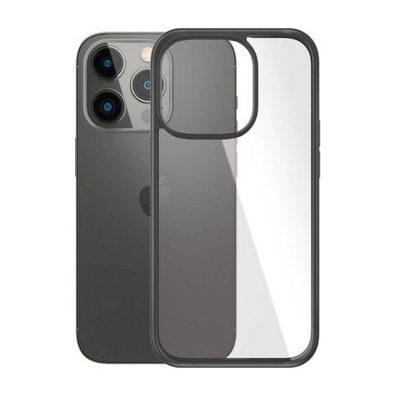 Custodia ClearCase per iPhone 14 Pro, Black, PanzerGlass