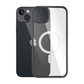 Custodia ClearCase con MagSafe per iPhone 14 Plus, Black, PanzerGlass