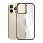 Custodia ClearCase con MagSafe per iPhone 14 Pro Max, Black, PanzerGlass