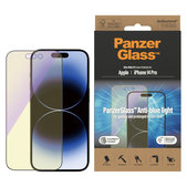 Vetro temperato UWF Anti-Bluelight AB con applicatore per iPhone 14 Pro, Nero, PanzerGlass