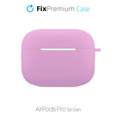 Custodia in silicone per AirPods Pro, Lila, FixPremium
