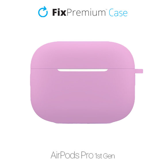Custodia in silicone per AirPods Pro, Lila, FixPremium