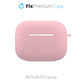 Custodia in silicone per AirPods Pro, Pink, FixPremium