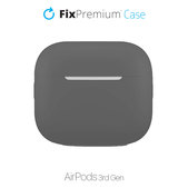 Custodia in silicone per AirPods 3, Space Grey, FixPremium