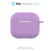 Custodia in silicone per AirPods 3, Lila, FixPremium
