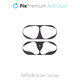 Sticker antipolvere per AirPods 1 e 2, Black, FixPremium