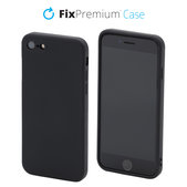 Custodia in silicone per iPhone 7, 8, SE 2020, SE 2022, Black, FixPremium