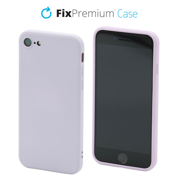 Custodia in silicone per iPhone 7, 8, SE 2020, SE 2022, Purple, FixPremium
