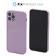 Custodia in silicone per iPhone 12 Pro, Purple, FixPremium