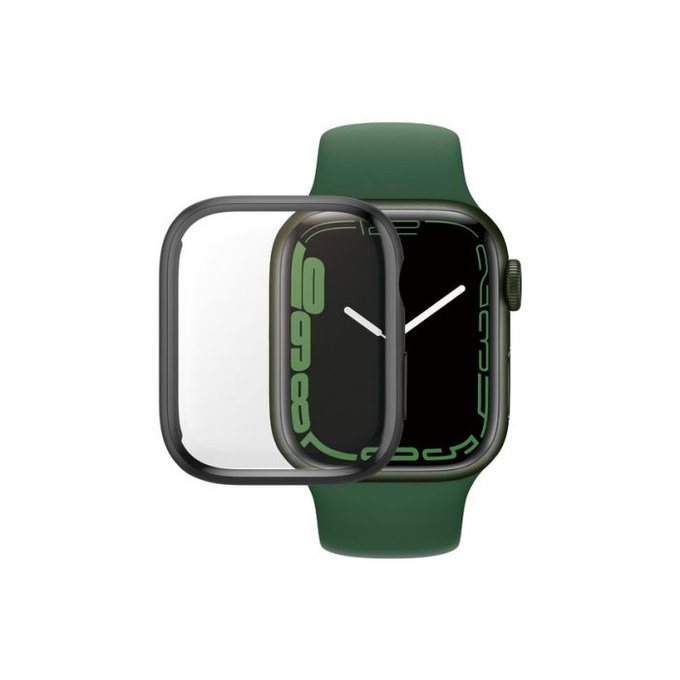 Vetro temperato Full Body AB per Apple Watch 7, 8, 9 41 mm, Black, PanzerGlass
