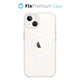 Custodia in silicone con MagSafe per iPhone 13, 14, Transparent, FixPremium