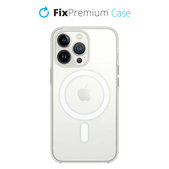 Custodia in silicone con MagSafe per iPhone 13 Pro, Transparent, FixPremium