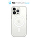 Custodia in silicone con MagSafe per iPhone 13 Pro, Transparent, FixPremium
