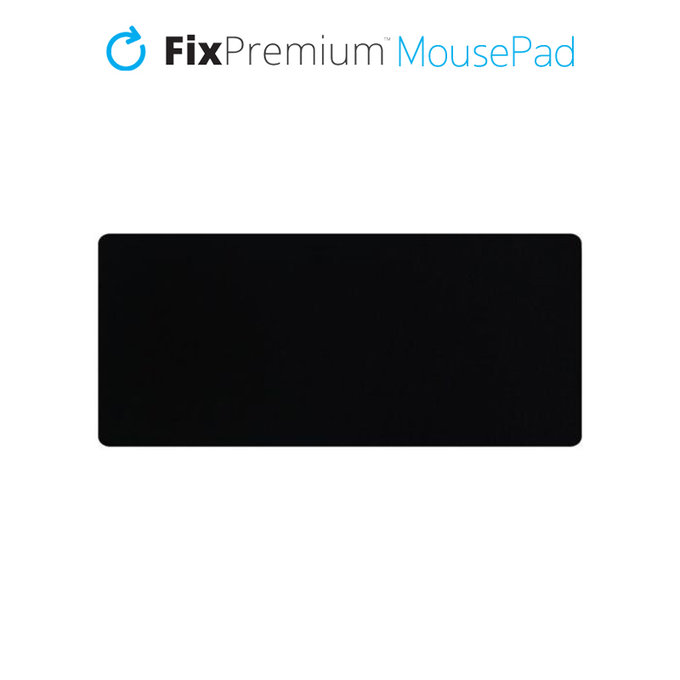 Tappetino per mouse 120x50cm, Black, FixPremium