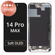 Schermo per iPhone 14 Pro Max, Vetro touch con cornice, Refurbished