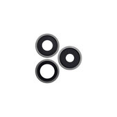 Lente fotocamera posteriore con frame 3 pz per iPhone 14 Pro, 14 Pro Max, Space Black