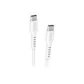 Cavo da USB-C a USB-C con PowerDelivery 100W 1,5 m, White, SBS