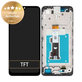 Schermo per Motorola Moto E22i, E22, Black, Vetro touch con cornice, 5D68C21594, Genuine Service Pack