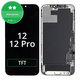 Schermo In-Cell HD+ per iPhone 12, 12 Pro, Vetro touch con cornice