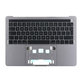 Top case con tastiera UK, Touch Bar, microfono e altoparlanti per MacBook Pro 13" A1989 (2018 - 2019), Space Gray