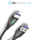 Cavo da USB-C a USB con indicatore LED 1m, Black, FixPremium