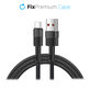 Cavo da USB-C a USB con ricarica rapida 1m, Black, FixPremium