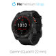 Cinturino in silicone per Garmin QuickFit 22mm, Black, FixPremium