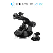 Supporto con ventosa per GoPro, Black, FixPremium