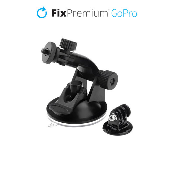 Supporto con ventosa per GoPro, Black, FixPremium