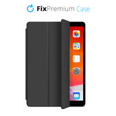 Custodia Flip in silicone per iPad 10.2" (7th, 8th, 9th Gen), Black, FixPremium