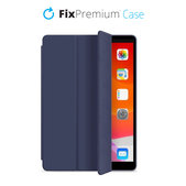 Custodia Flip in silicone per iPad 10.2" (7th, 8th, 9th Gen), Blue, FixPremium