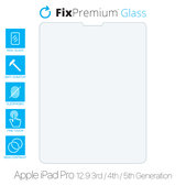 Vetro temperato per Apple iPad Pro 12.9" (3rd Gen 2018, 4th Gen 2020, 5th Gen 2021, 6th Gen 2022), FixPremium