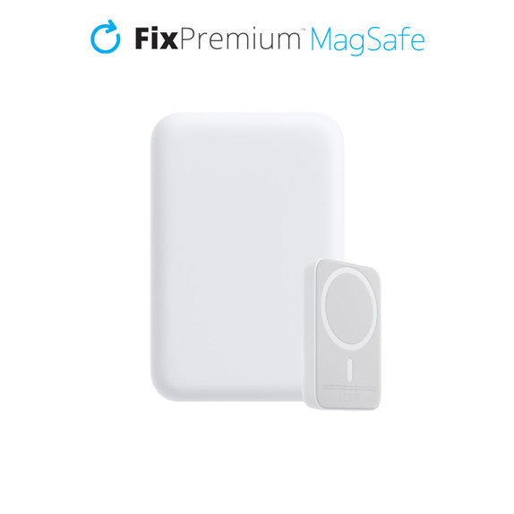 Power Bank MagSafe 5000mAh, White, FixPremium