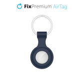 Portachiavi in silicone per AirTag, Blue, FixPremium