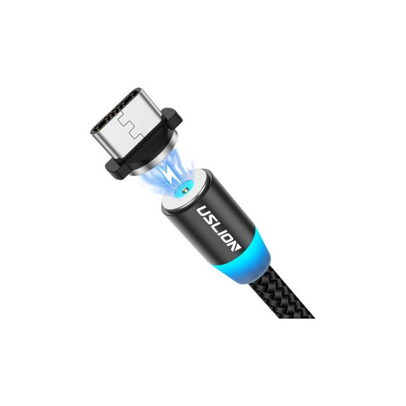 Cavo magnetico da USB-C a USB 1 m, Black, USLION