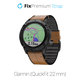 Cinturino in pelle per Garmin QuickFit 22mm, Light Brown, FixPremium