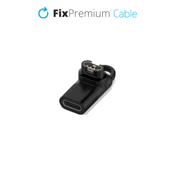 Adattatore USB-C per porta Garmin per Watch, Black, FixPremium
